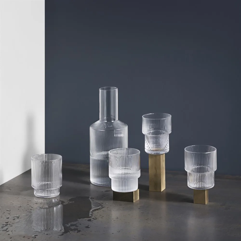 Verres Ripple lot de 4, transparent Ferm Living