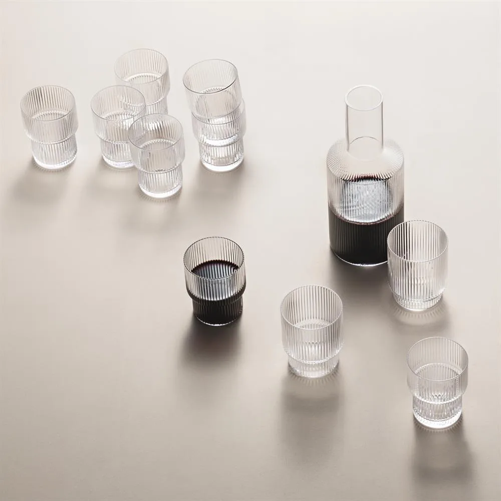 Verres Ripple lot de 4, transparent Ferm Living