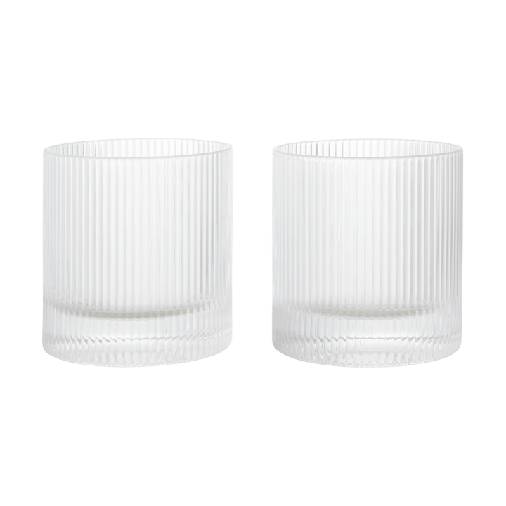 Verres Ripple tumbler 25 cl, 2 pièces - Clear - Ferm Living