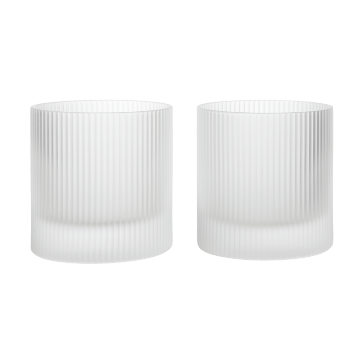 Verres Ripple tumbler 25 cl, 2 pièces - Frosted - Ferm Living