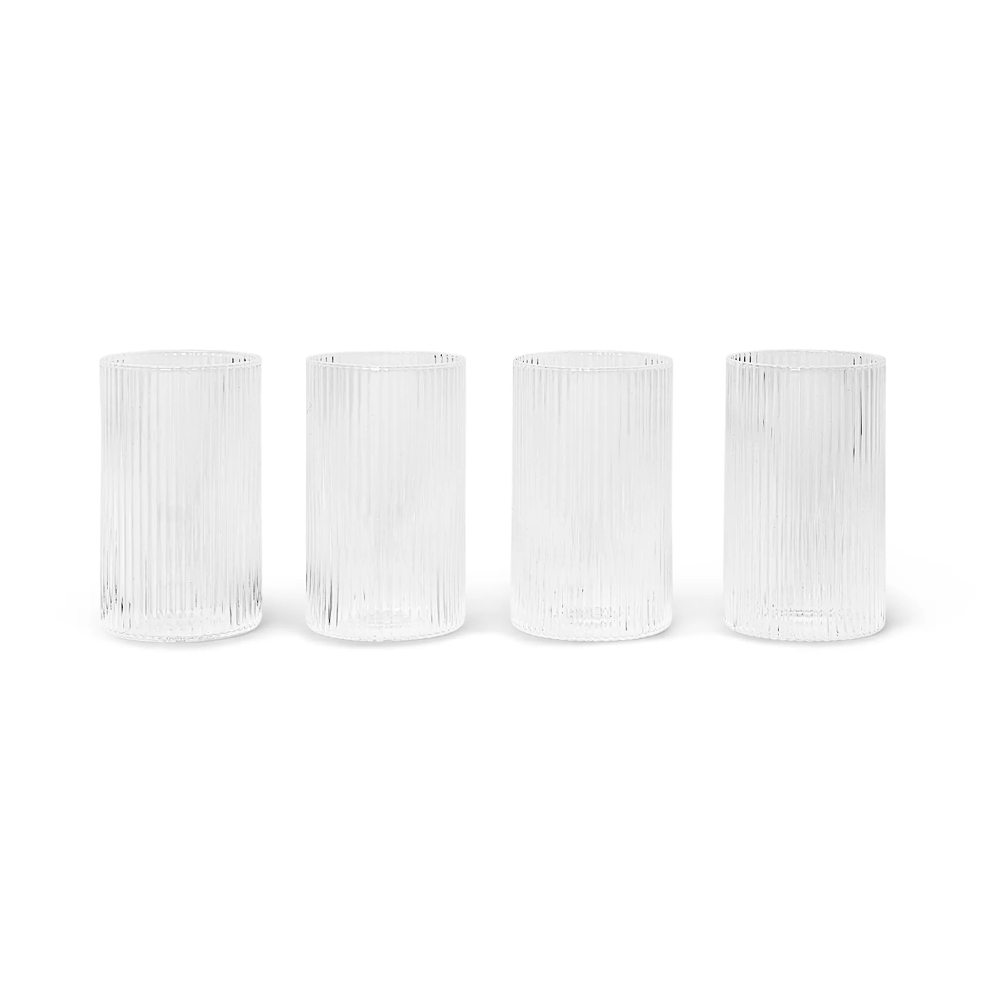 Verrines Ripple 14 cl Lot de 4, Clear Ferm Living