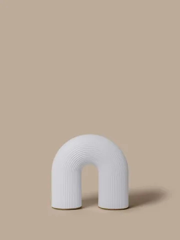 Vuelta outdoor lampe de table portable - Blanc, 25 cm - Ferm Living