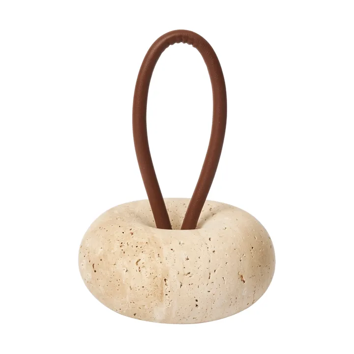 Wa butoir de porte - Travertin, Ø14 cm - Ferm Living