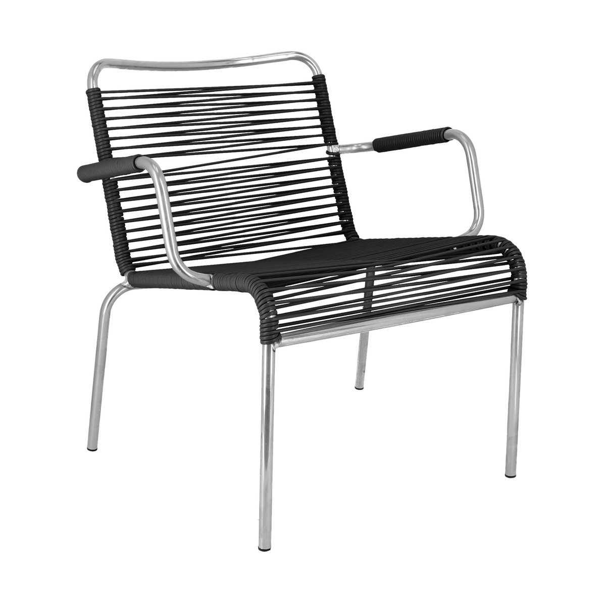 Fiam Chaise avec accoudoirs Mya Lounge Black | Design Scandinave | Chaises de jardin | Noir