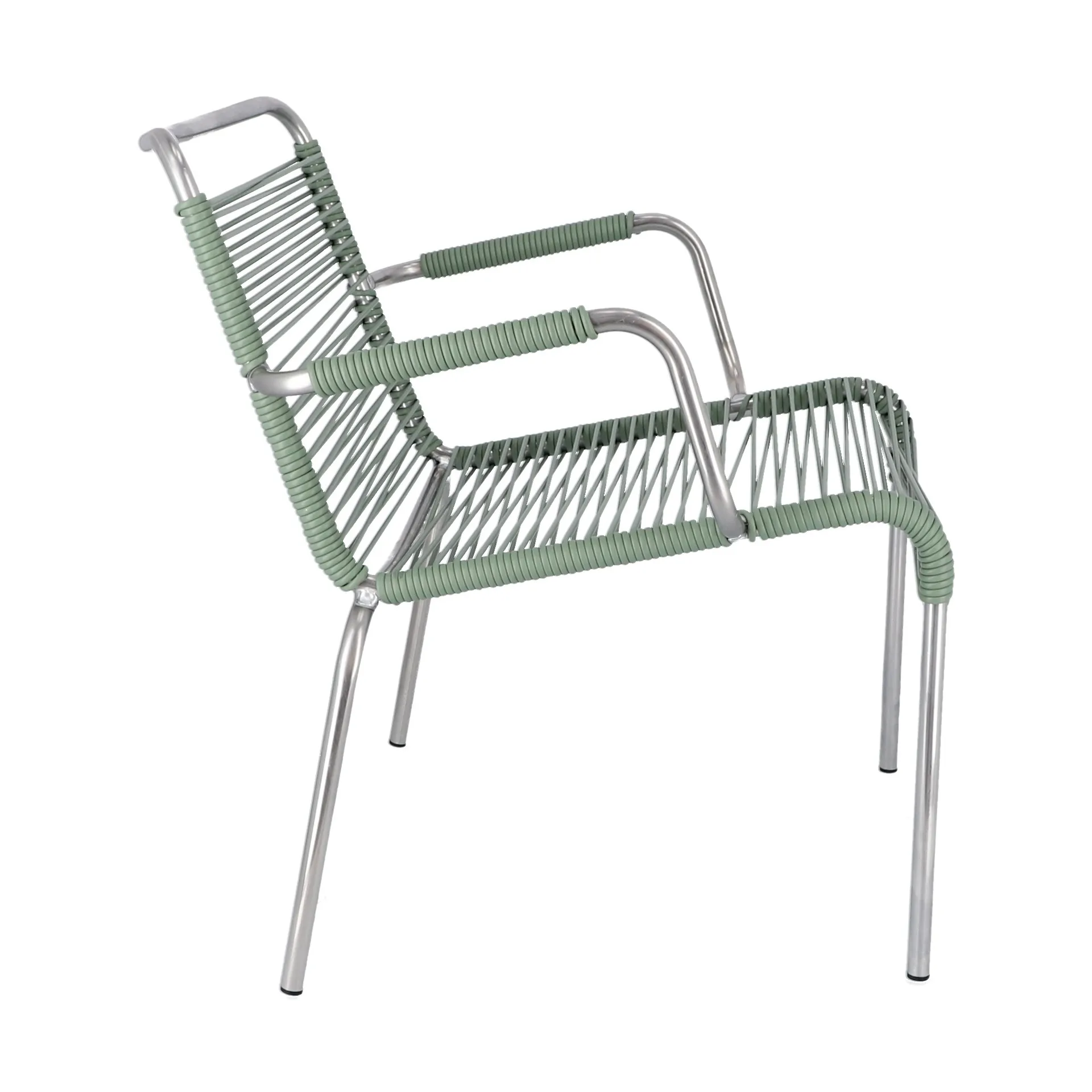 Chaise avec accoudoirs Mya Lounge, Sage green Fiam
