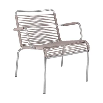 Chaise avec accoudoirs Mya Lounge - Taupe - Fiam