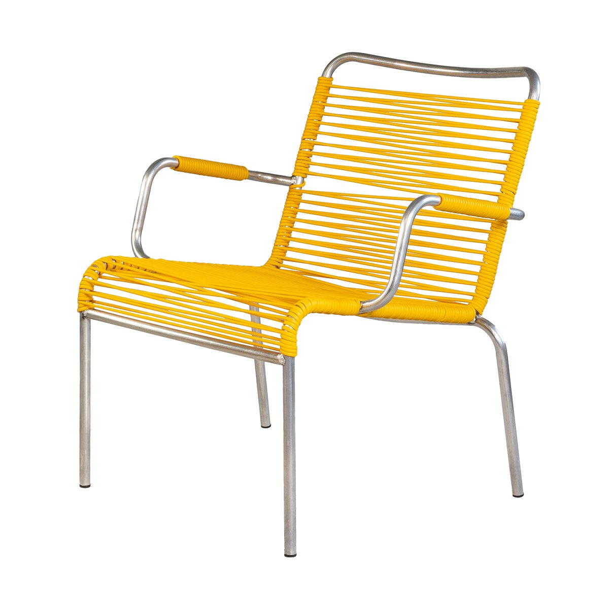 fiam chaise avec accoudoirs mya lounge yellow