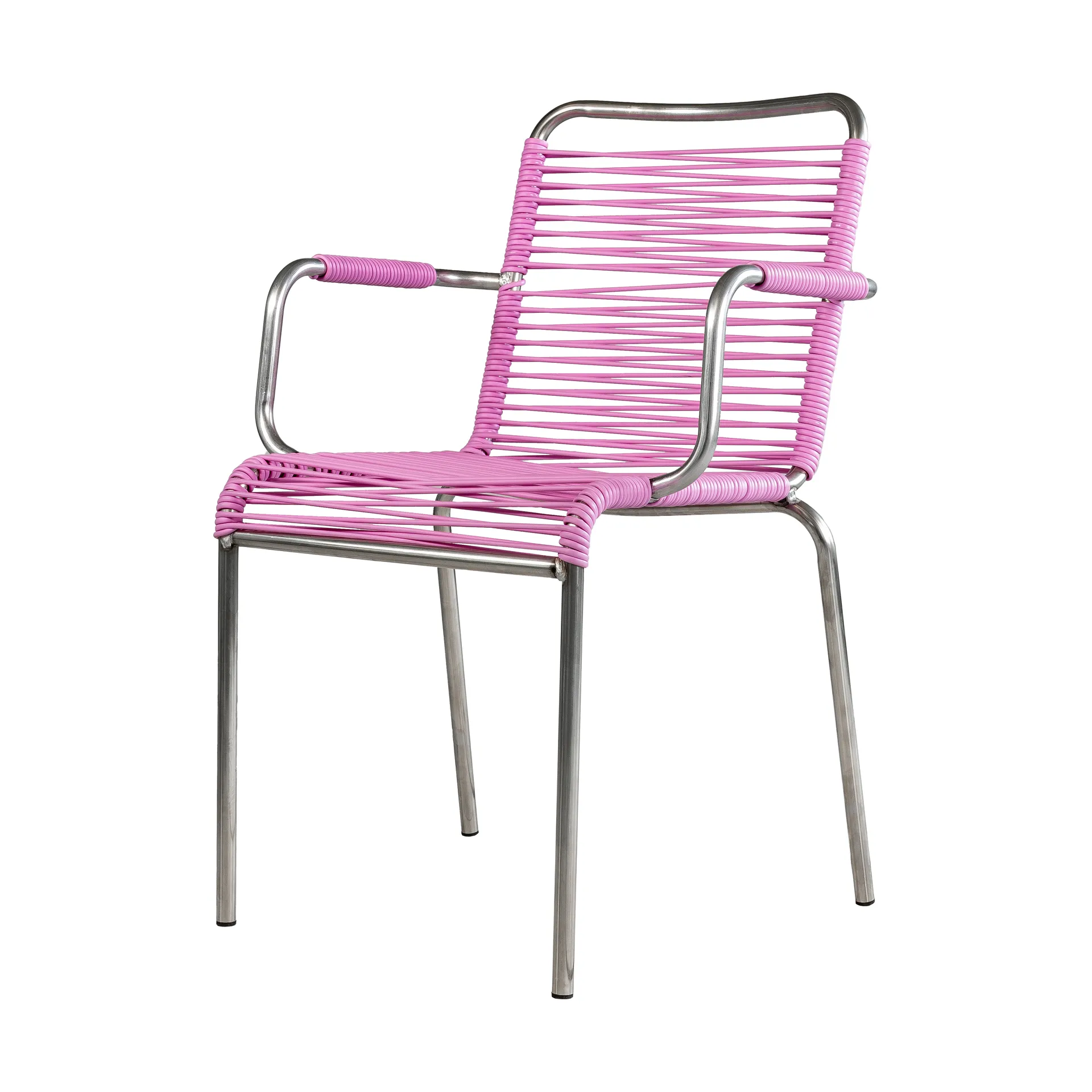 Chaise avec accoudoirs Mya Spaghetti, Pink Fiam