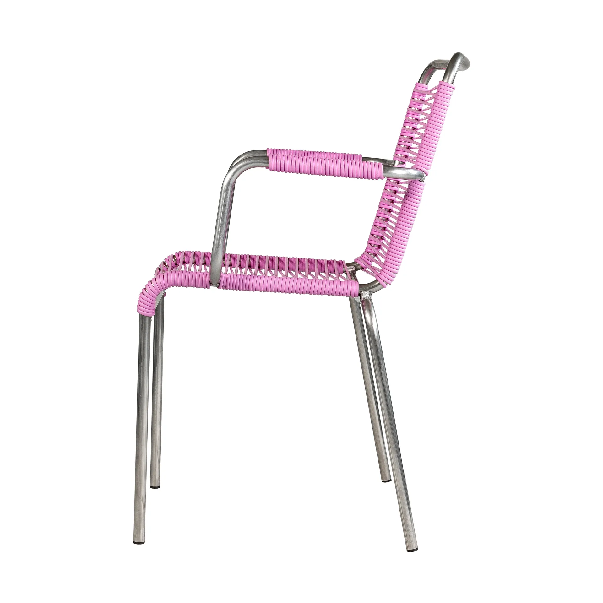 Chaise avec accoudoirs Mya Spaghetti, Pink Fiam