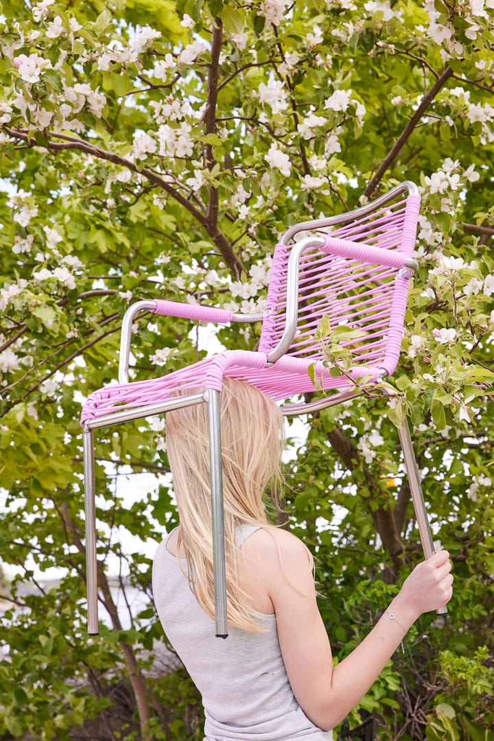 Chaise avec accoudoirs Mya Spaghetti, Pink Fiam