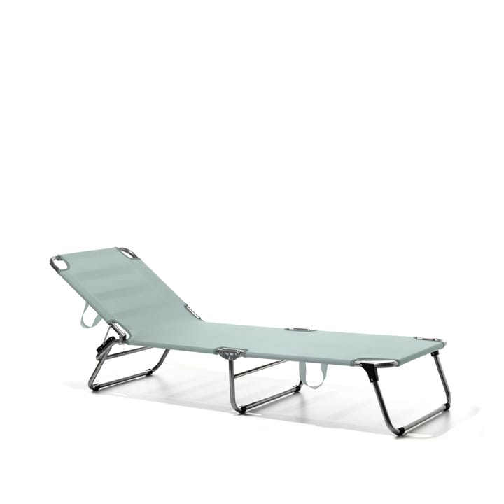 Chaise longue Amigo - Tissu sage green-aluminium - Fiam