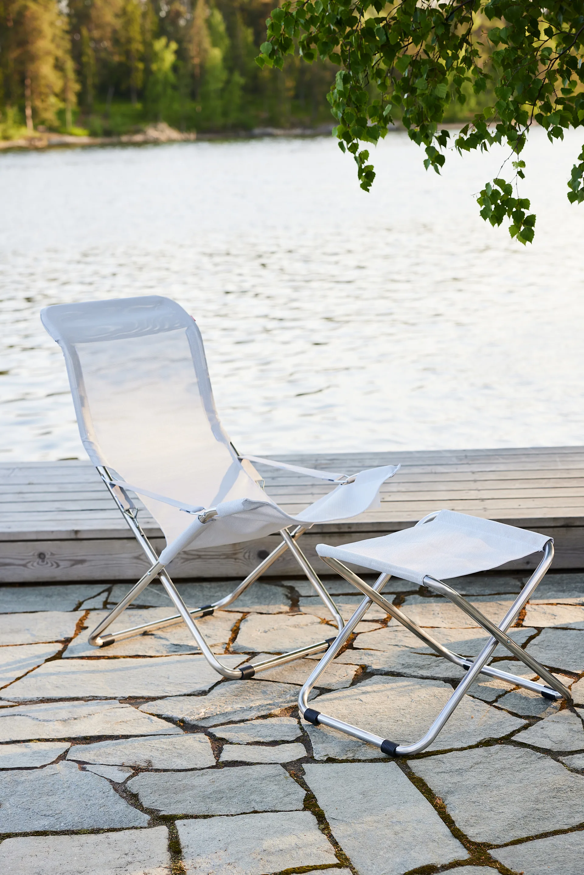 Chaise longue Fiesta, Blanc Fiam