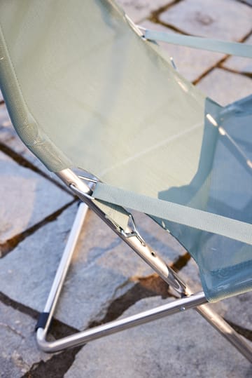 Chaise longue Fiesta - Sage green-support en aluminium - Fiam