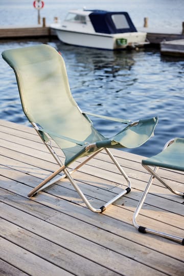 Chaise longue Fiesta - Sage green-support en aluminium - Fiam