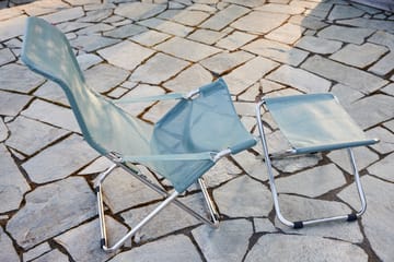 Chaise longue Fiesta - Sage green-support en aluminium - Fiam