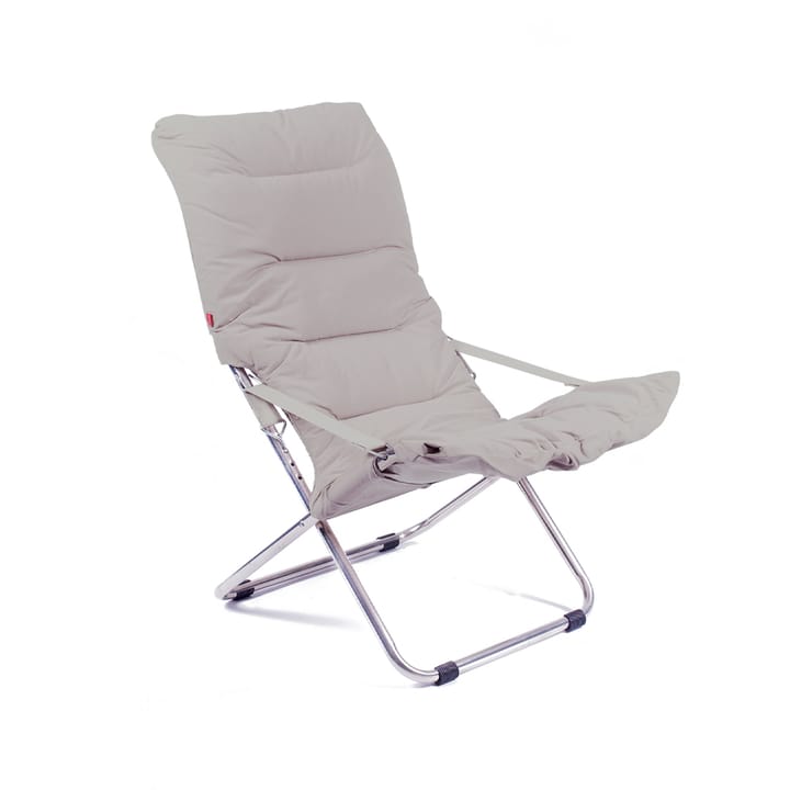 Chaise longue Fiesta Soft - Tissu beige-support en aluminium - Fiam