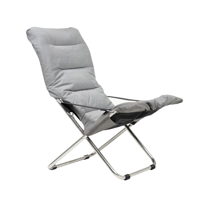 Chaise longue Fiesta Soft - Tissu grey-support en aluminium - Fiam