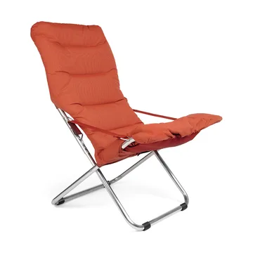 Chaise longue Fiesta Soft - Tissu orange-support en aluminium - Fiam