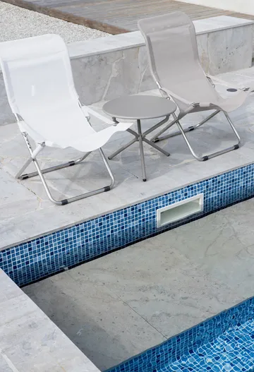 Chaise longue Fiesta - White-beige - Fiam