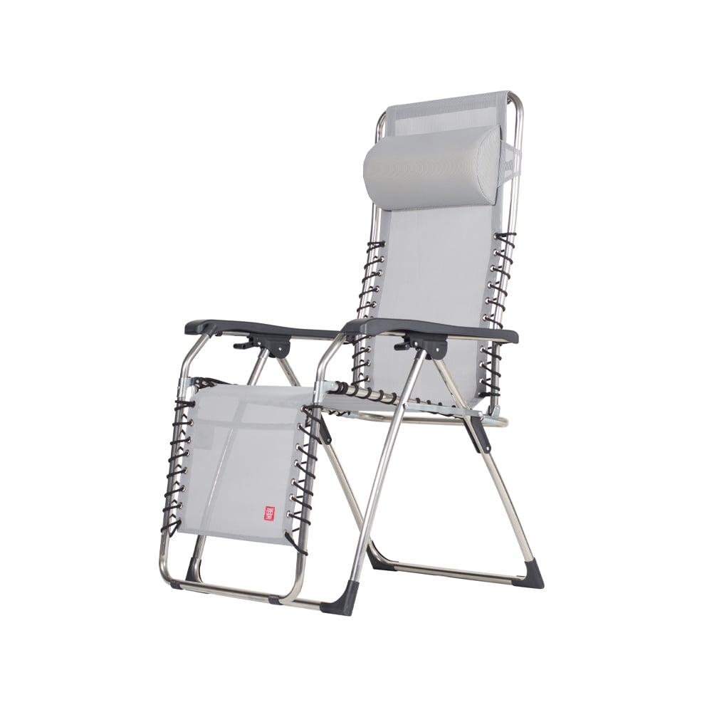 fiam chaise longue movida textaline grey-support en aluminium