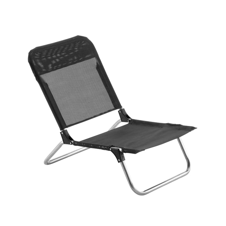 Chaise longue Quick - Textaline black-support en aluminium - Fiam