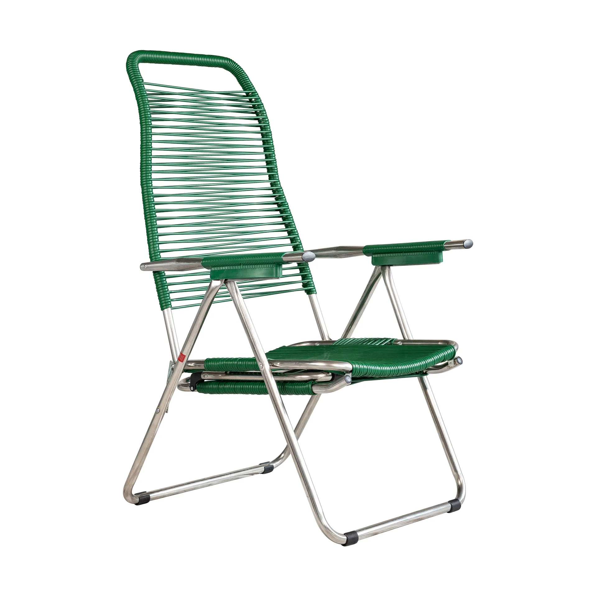 Chaise longue Spaghetti avec repose-pieds, Green Fiam