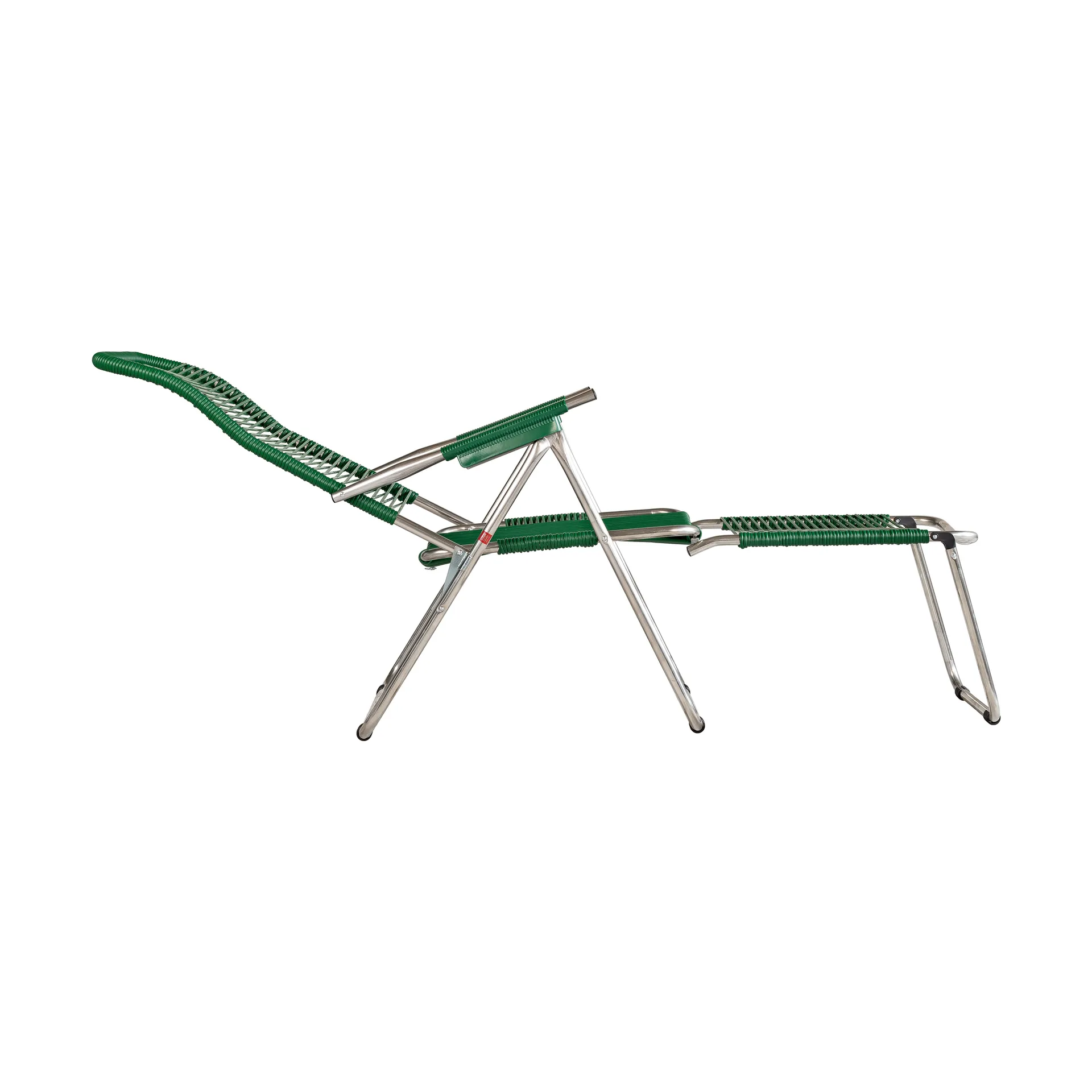 Chaise longue Spaghetti avec repose-pieds, Green Fiam