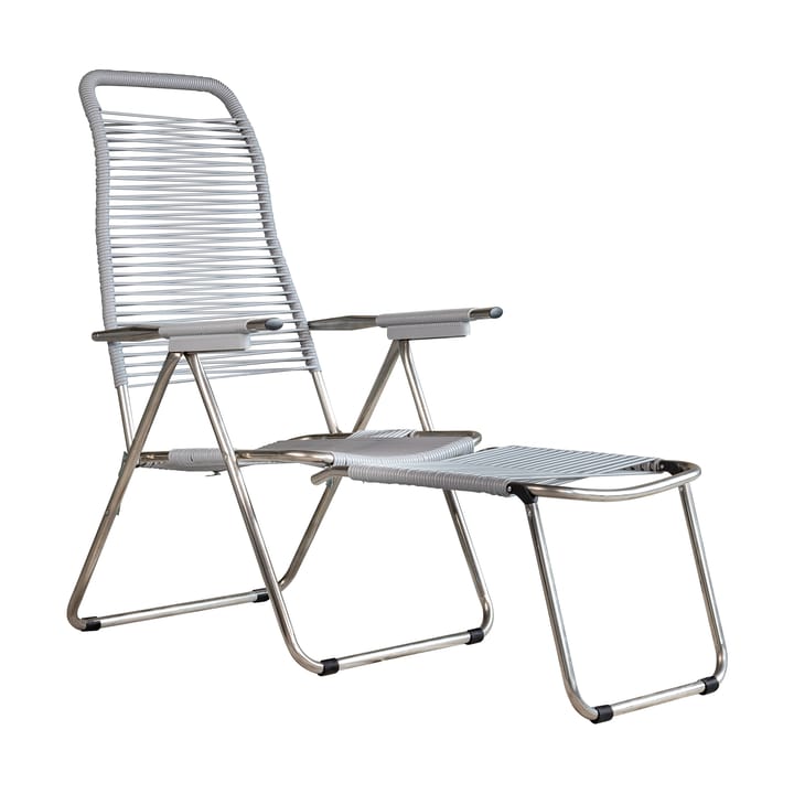 Chaise longue Spaghetti avec repose-pieds - Grey - Fiam