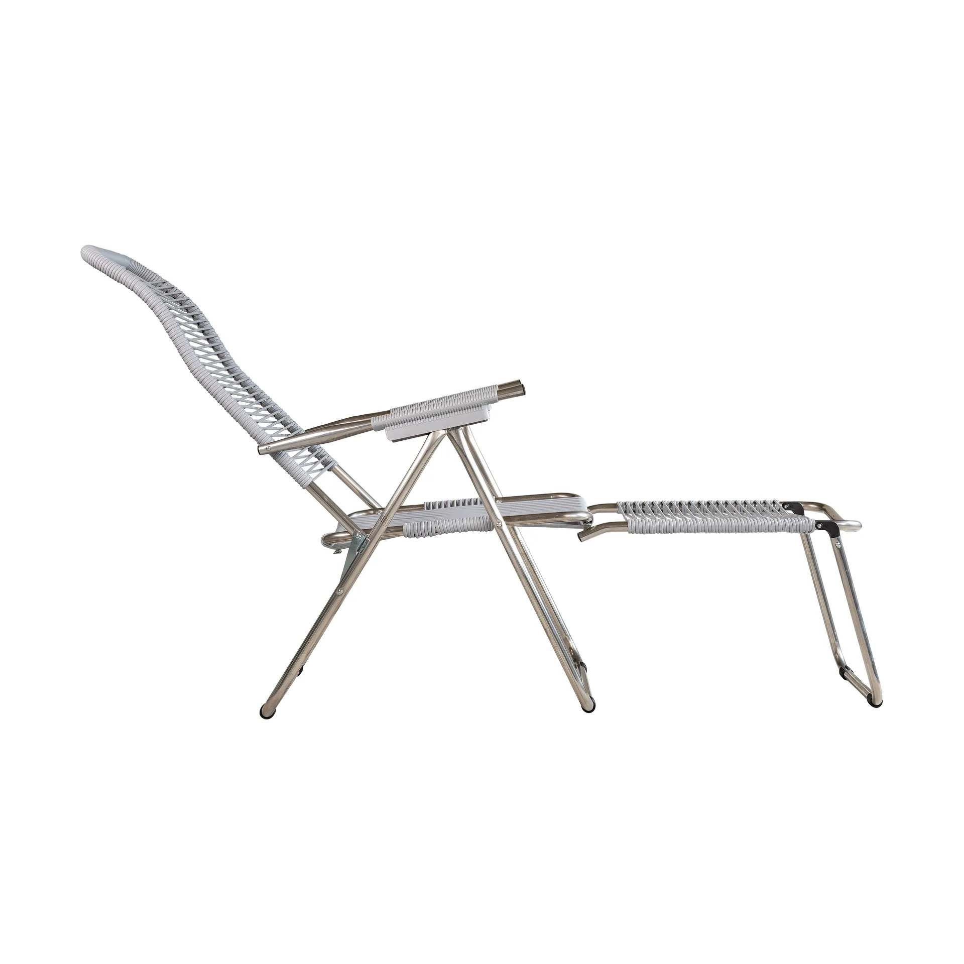 Chaise longue Spaghetti avec repose-pieds, Grey Fiam