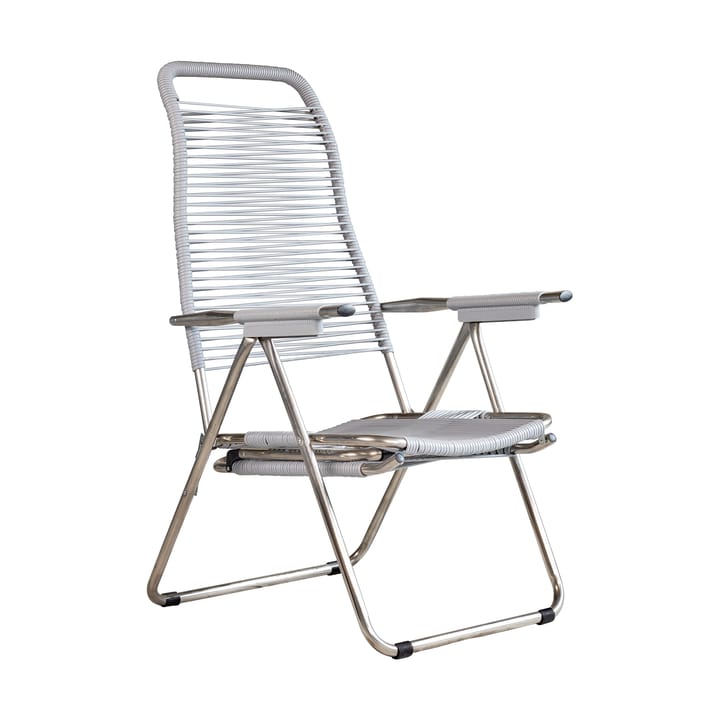 Chaise longue Spaghetti avec repose-pieds, Grey Fiam