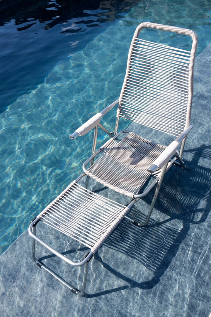 Chaise longue Spaghetti avec repose-pieds, Grey Fiam