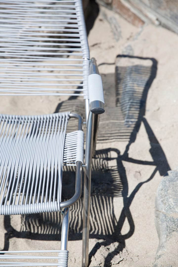 Chaise longue Spaghetti avec repose-pieds, Grey Fiam