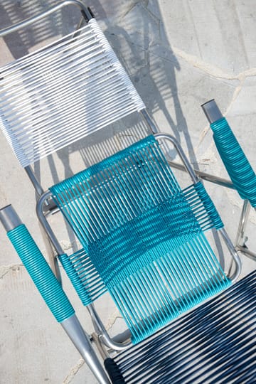 Chaise longue Spaghetti avec repose-pieds - Multi-bleu - Fiam