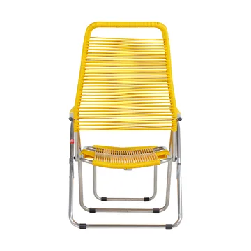 Chaise longue Spaghetti avec repose‑pieds - Jaune - Fiam