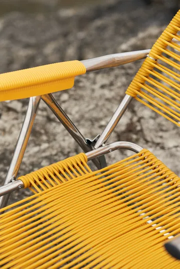Chaise longue Spaghetti avec repose‑pieds - Jaune - Fiam