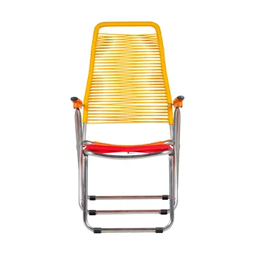 Chaise longue Spaghetti avec repose‑pieds - Multi-jaune - Fiam