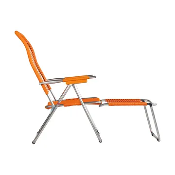 Chaise longue Spaghetti avec repose‑pieds - Orange - Fiam