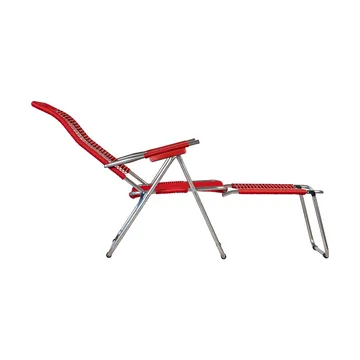 Chaise longue Spaghetti avec repose‑pieds - Rouge - Fiam
