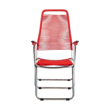 Chaise longue Spaghetti avec repose‑pieds - Rouge - Fiam