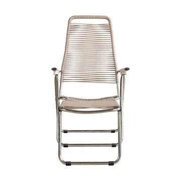 Chaise longue Spaghetti avec repose‑pieds - Taupe - Fiam