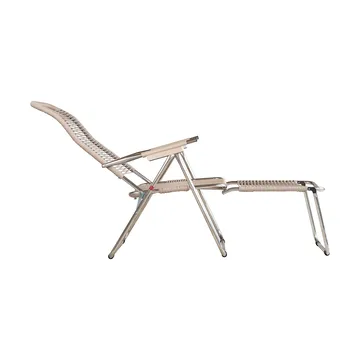 Chaise longue Spaghetti avec repose‑pieds - Taupe - Fiam