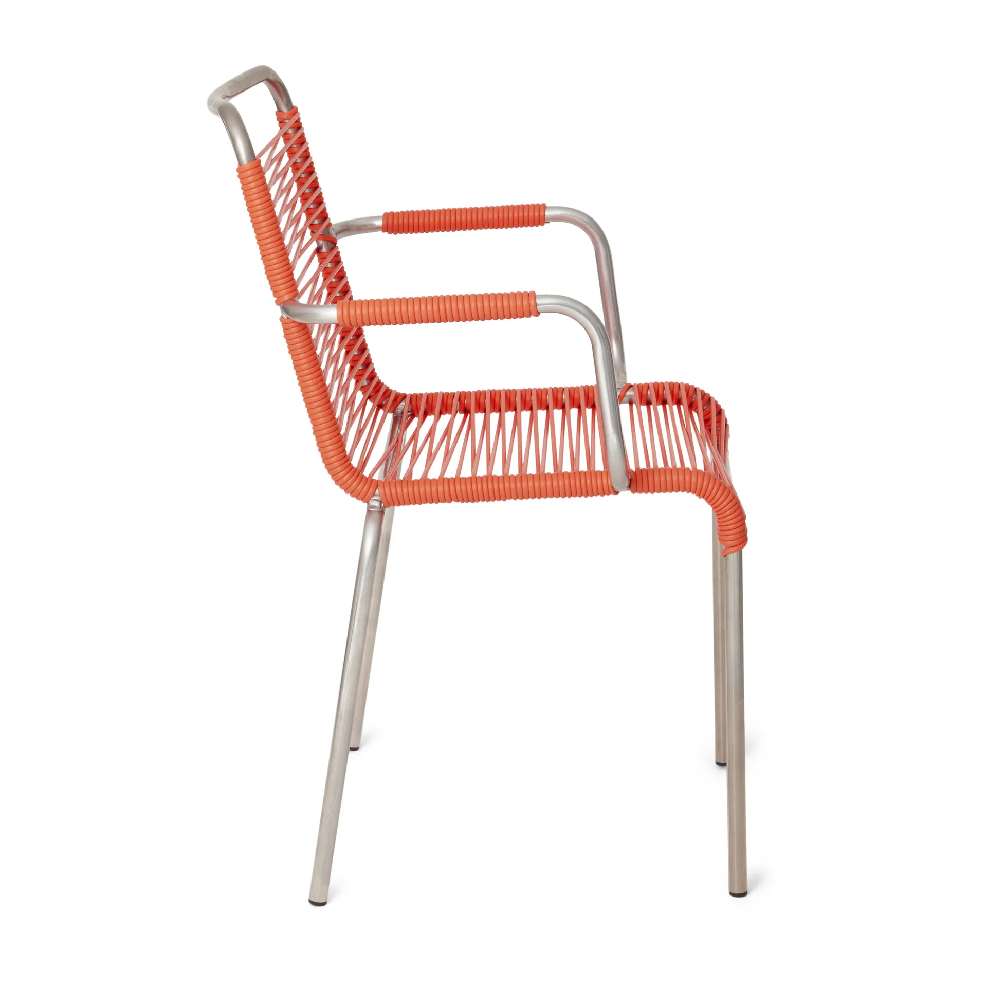 Fauteuil Mya aluminium, Orange Fiam