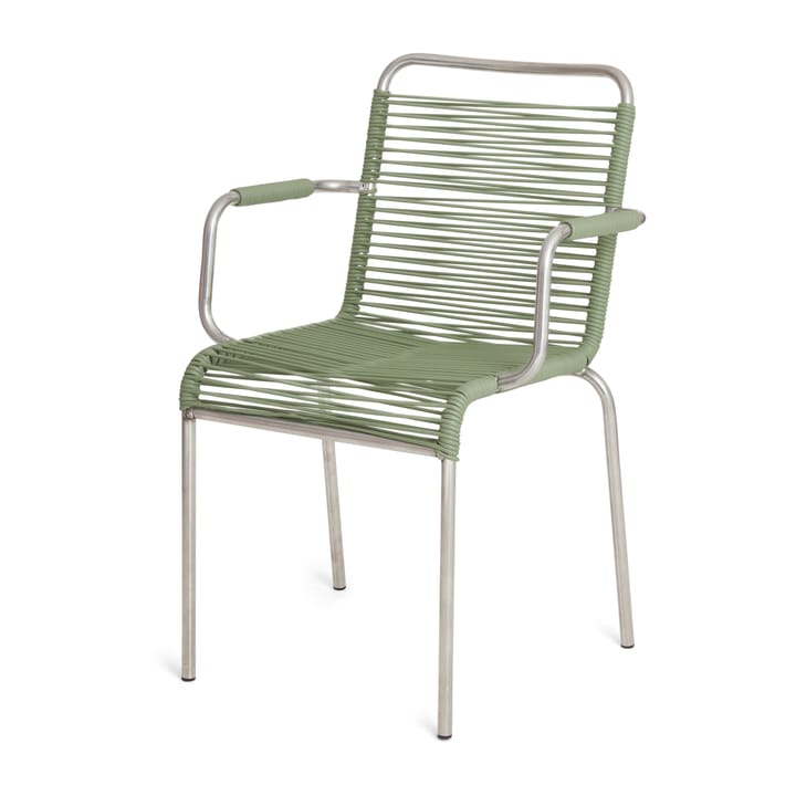 Fauteuil Mya aluminium - Sage green - Fiam