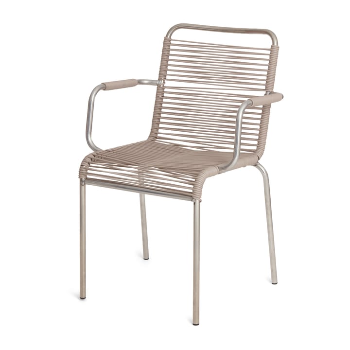 Fauteuil Mya aluminium - Taupe - Fiam