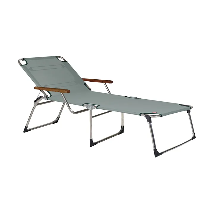 Lit de soleil Amigo haut avec accoudoirs - Sage green - Fiam