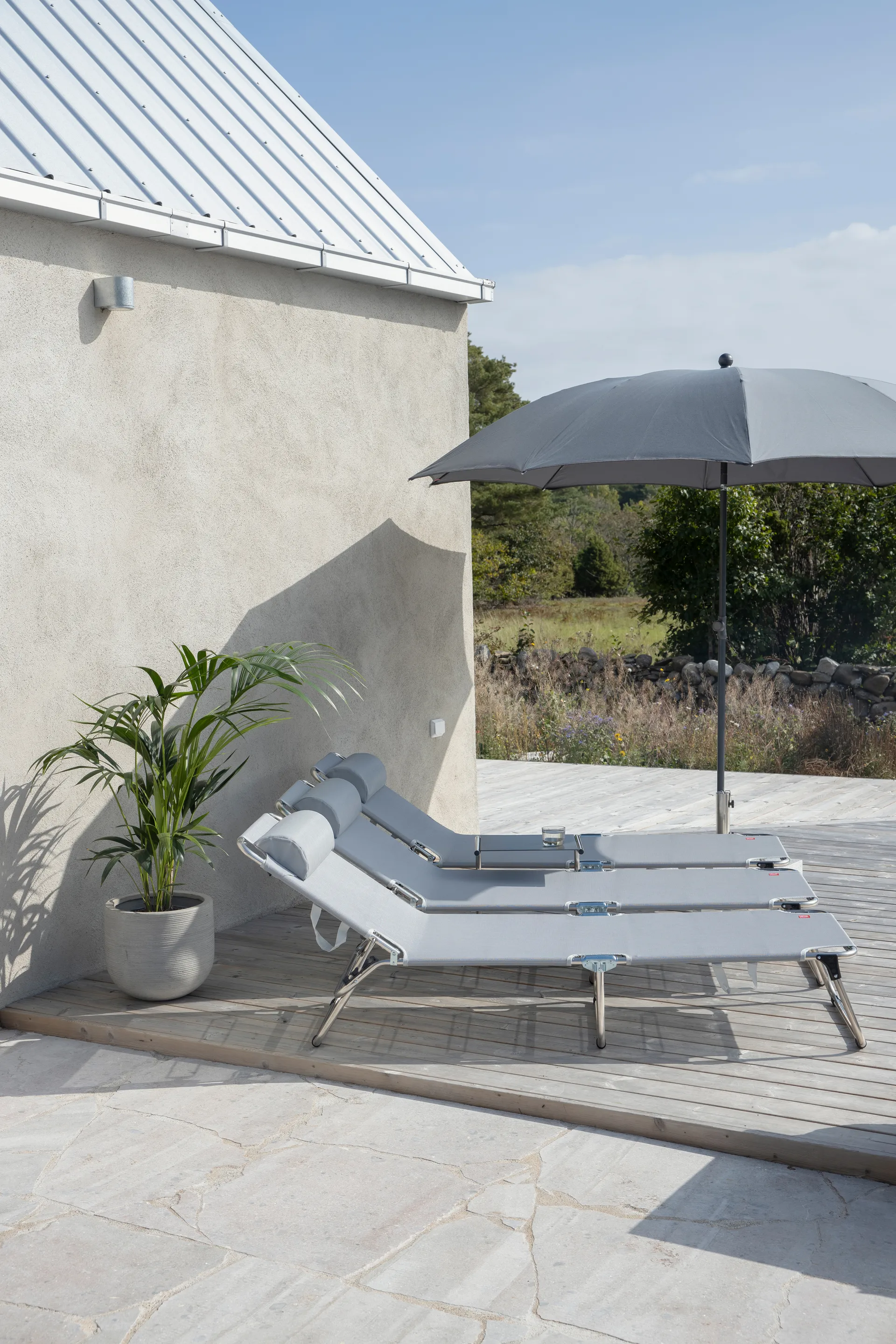 Oreiller cervical Amigo/Samba, Textaline grey Fiam