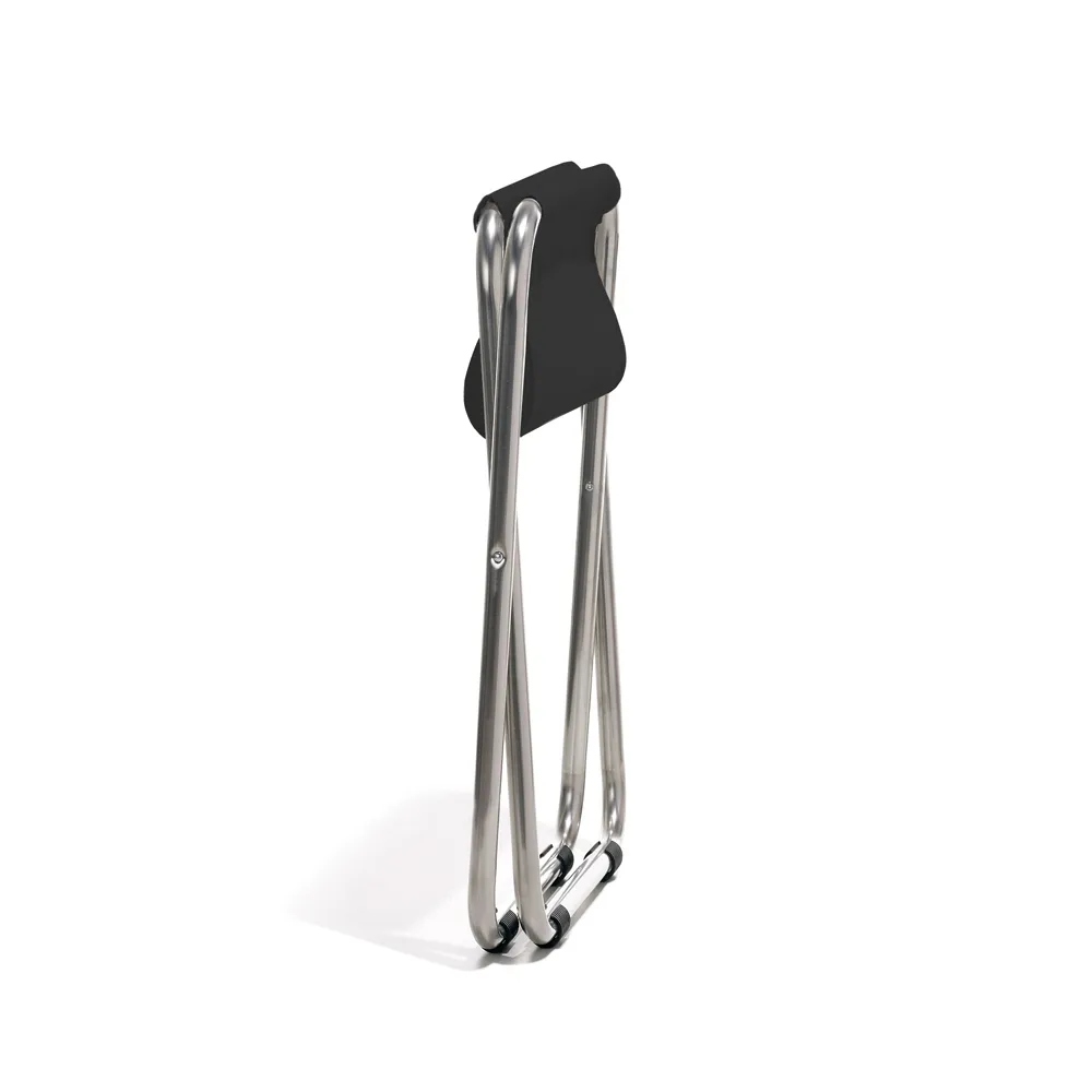 Tabouret Chico, Sage green-support en aluminium Fiam