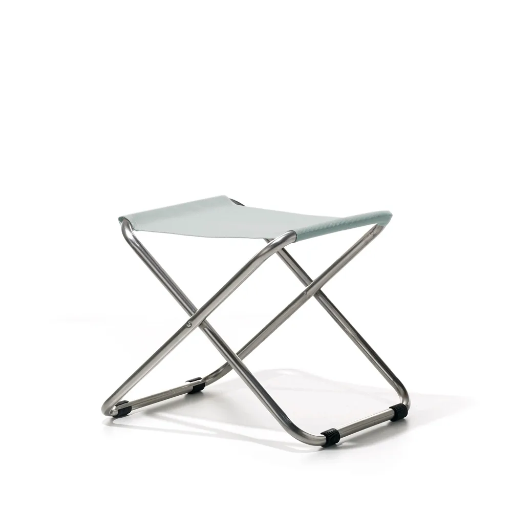 Tabouret Chico, Sage green-support en aluminium Fiam