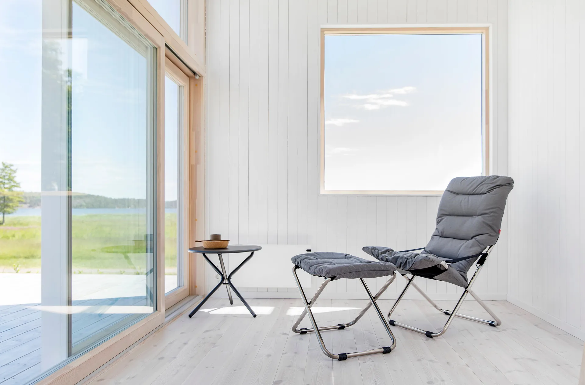 Tabouret Chico Soft, Anthracite-support en aluminium Fiam