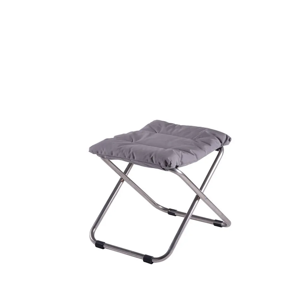 Tabouret Chico Soft, Grey-support en aluminium Fiam